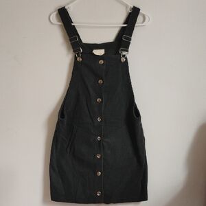 Harper Heritage | Olive Green Corduroy Overall Dress | M | EUC